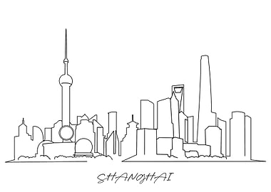 Shanghai City Poster