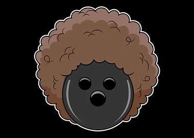 Bowling Ball With An Afro
