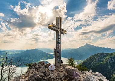 Mountain view in the Alps