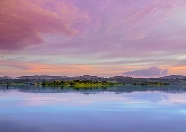 Victoria Nile at sunset