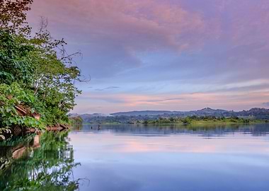 Victoria Nile at sunset