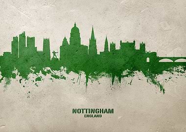 Nottingham Skyline England