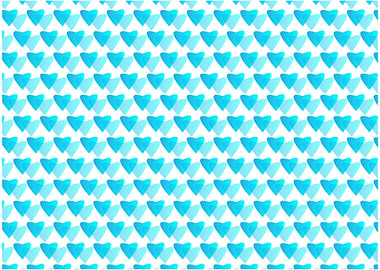 Baby Blue Love Shape Patte