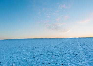 Landscape Frost Field Sky
