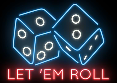 Dice Neon Sign