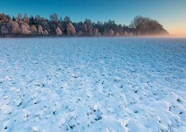 Landscape Frost Field Sky