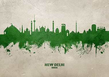 New Delhi Skyline India