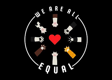 Antiracism Equality Cat