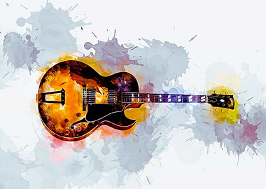 Guitar Ink Art