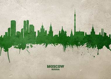 Moscow Skyline Russia