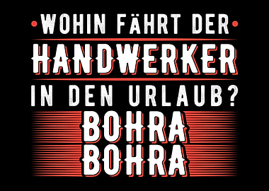 Handwerker Bohren