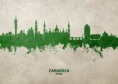 Zaragoza Skyline Spain