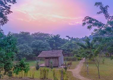 Sunset in Ishasha Uganda