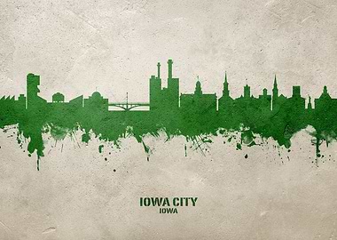 Iowa City Skyline Iowa
