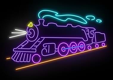 Train Neon Sign