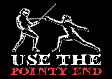 Two Fencers In A Duell