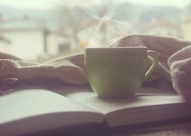 Kaffee beim lesen