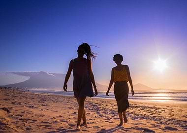 Dancing on the beach