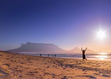 Dancing on the beach