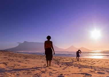 Dancing on the beach