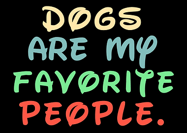 Dogs favorite people