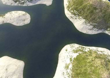 3D Aerial Aerophoto Beach
