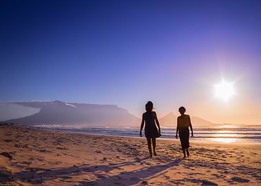 Dancing on the beach