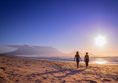 Dancing on the beach