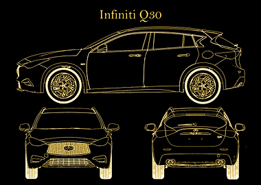 Infiniti Q30 2016 gold