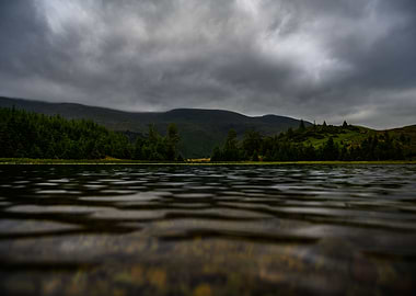 Lake View of Mountains