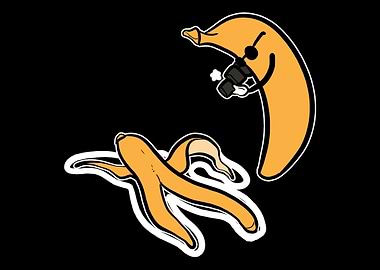 Banana Murder Funny Food L