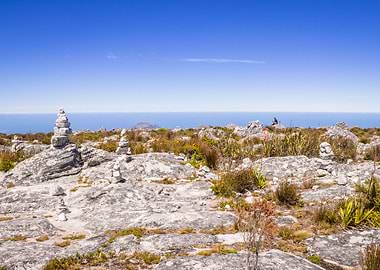 Man made Stone piles
