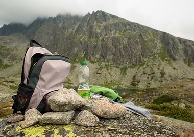 Cloudy Mountains Stones Ba