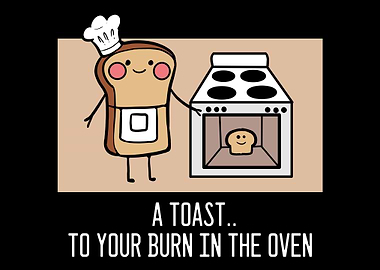 Toast Bun In The Oven Moth