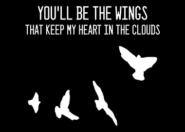 Couple Wings Sky Married A