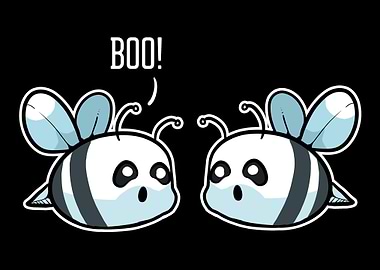 Ghost Bees Scary Halloween