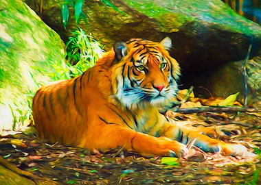 Tiger Resting