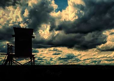 Hunting tower epic sky