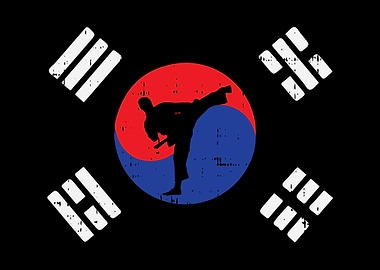 Taekwondo South Korea Flag