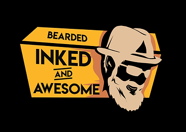 Tattoo inked Tinte bearded