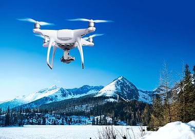 Hovering Drone Taking Pict