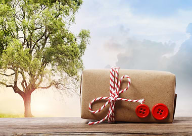 Box Gift Present Rustic Ha