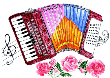 Accordion painting