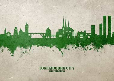 Luxembourg City Skyline