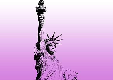 Statue Of Liberty Purple