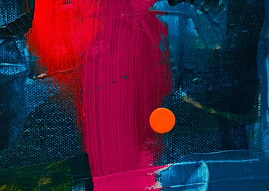 Volcano art painting