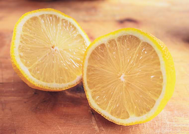 Cut up Lemon fruit
