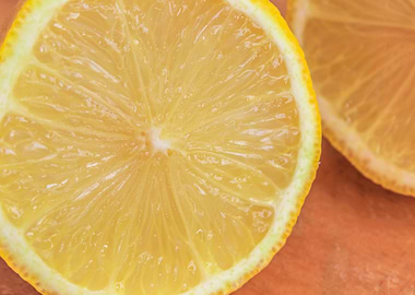 Cut up Lemon fruit