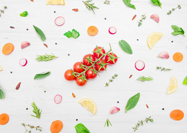 aromatic herb leaves