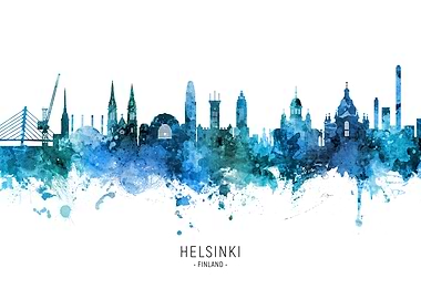 Helsinki Skyline Finland